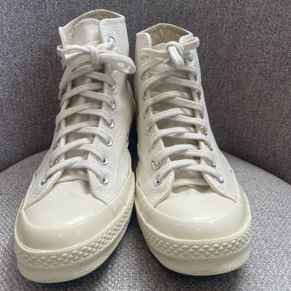 Comme Des Garçons Play x Converse -× Converse Chuck 70 "White" sneakers size 10 - Picture 3 of 8